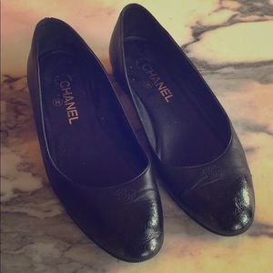Vintage Chanel Ballet Flats - Black size 38